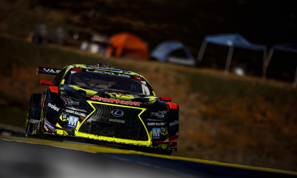 Yellow racecar at Petit Le Mans