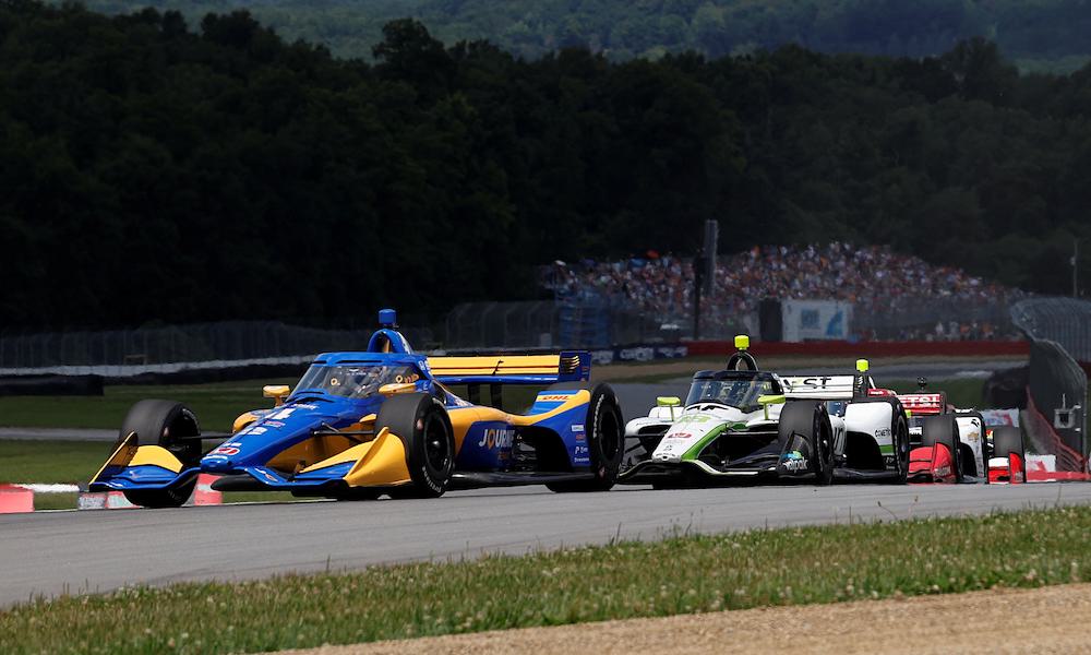 Kyffin Simpson racing IndyCar at Mid-Ohio