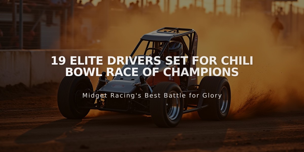 19 Elite Drivers Set for Chili Bowl Race of Champions