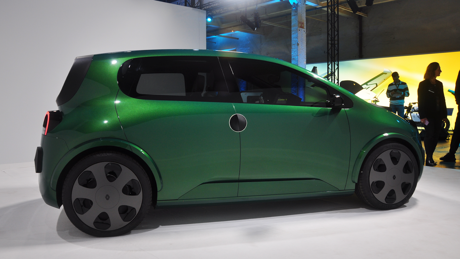 Green Renault Twingo side view