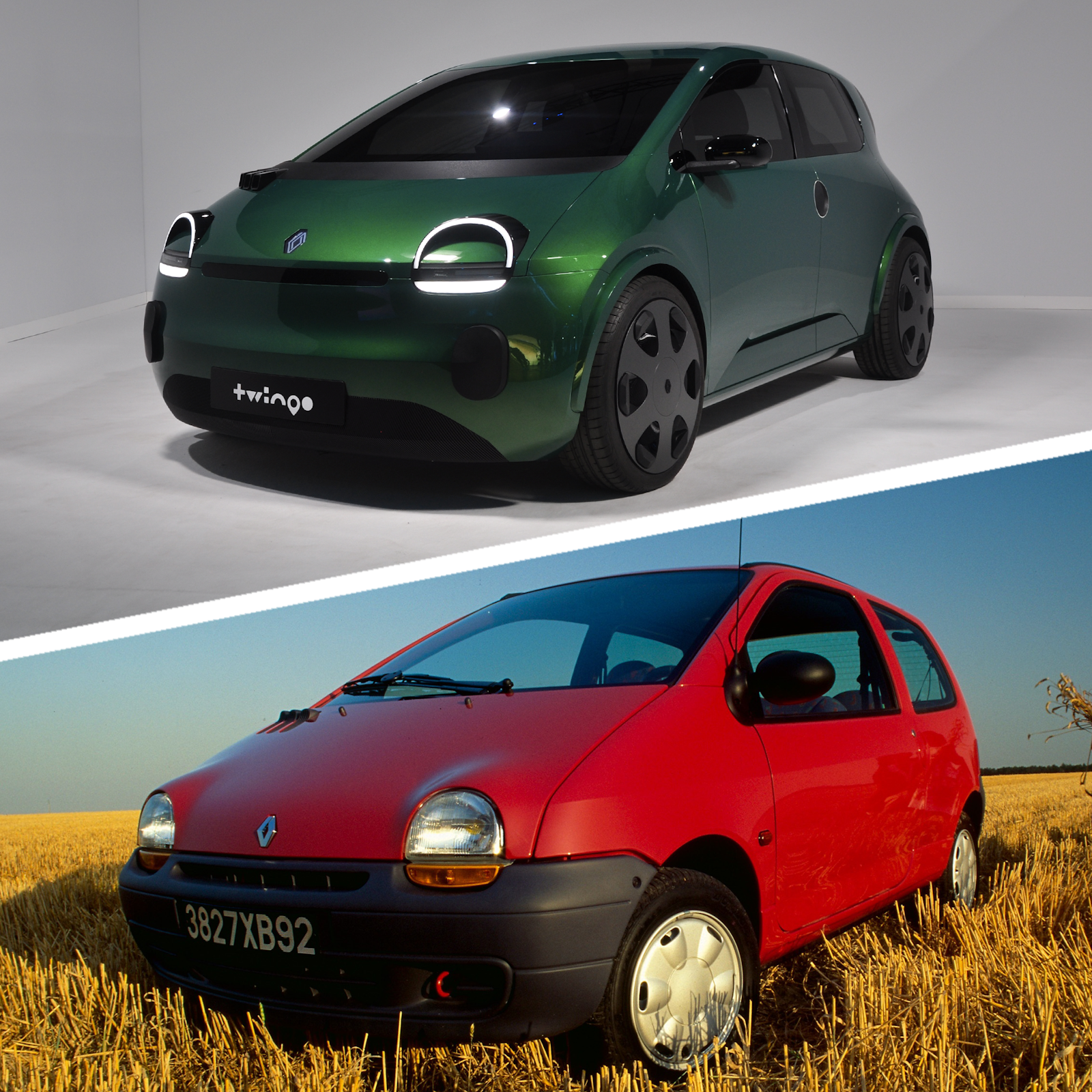 Twingo design comparison: new versus old