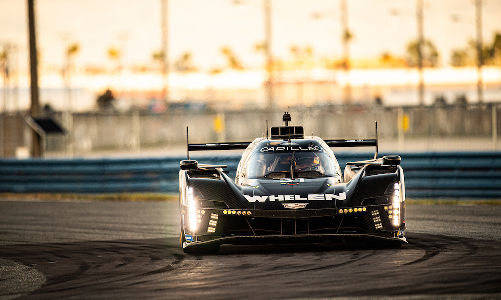 IMSA race car testing at Daytona