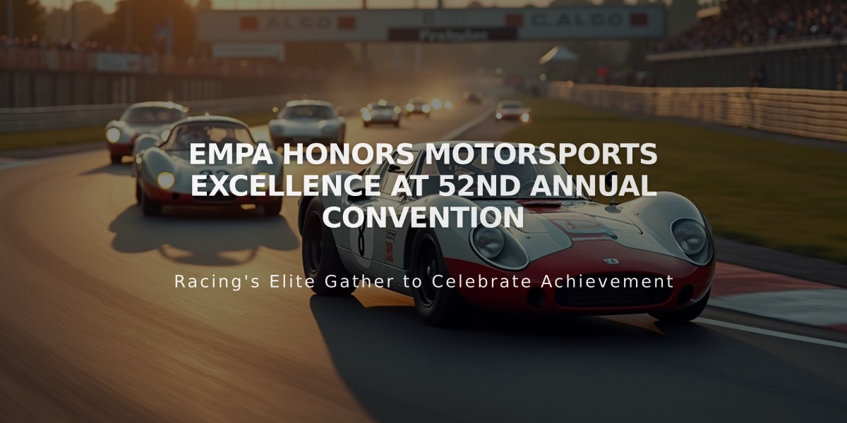 EMPA Honors Motorsports Excellence at 52nd Annual Convention