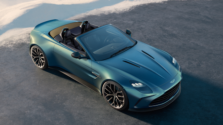 Blue Aston Martin Vantage Roadster