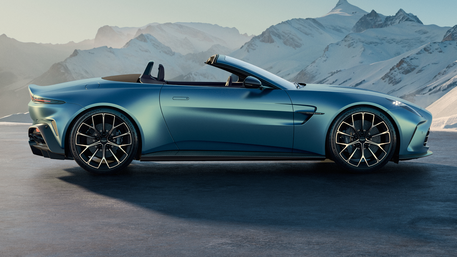 Blue Aston Martin Vantage Roadster