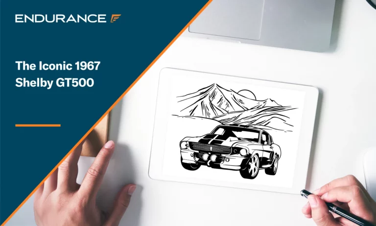 Shelby GT500 line drawing