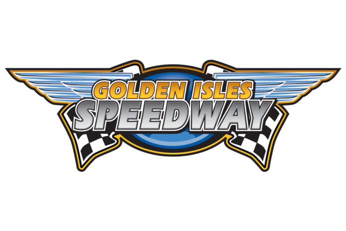 Golden Isles Speedway logo with wings