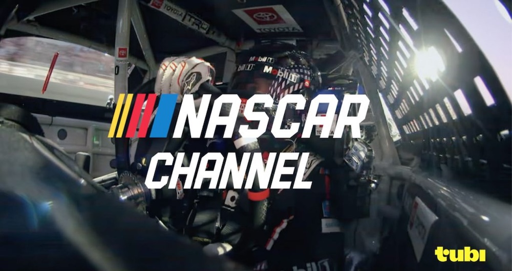 NASCAR Channel logo with racecar