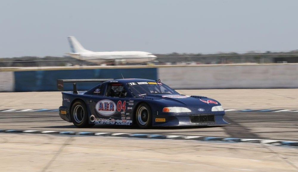 Racing car at Sebring circuit