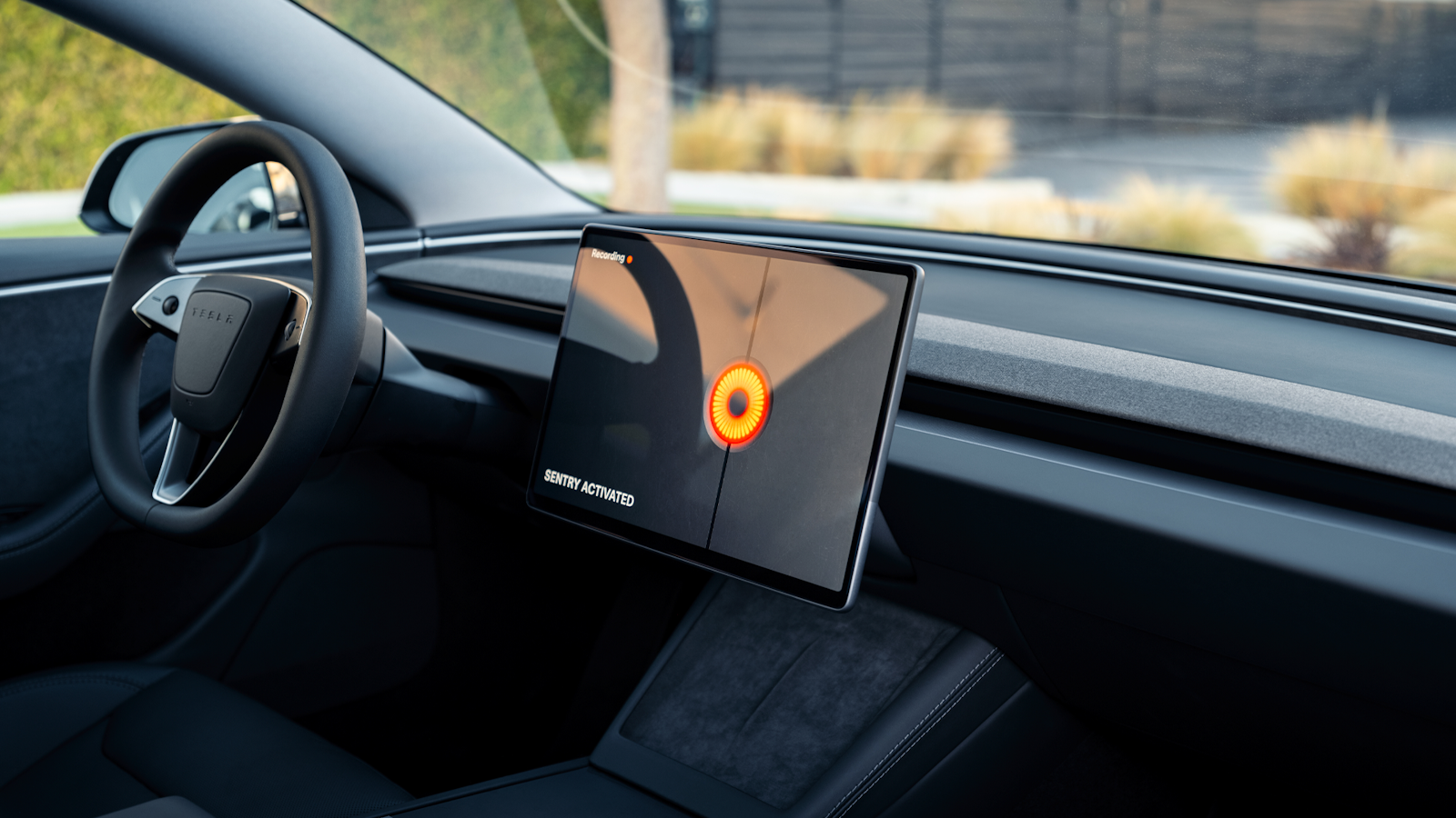 Tesla Model 3 cockpit view