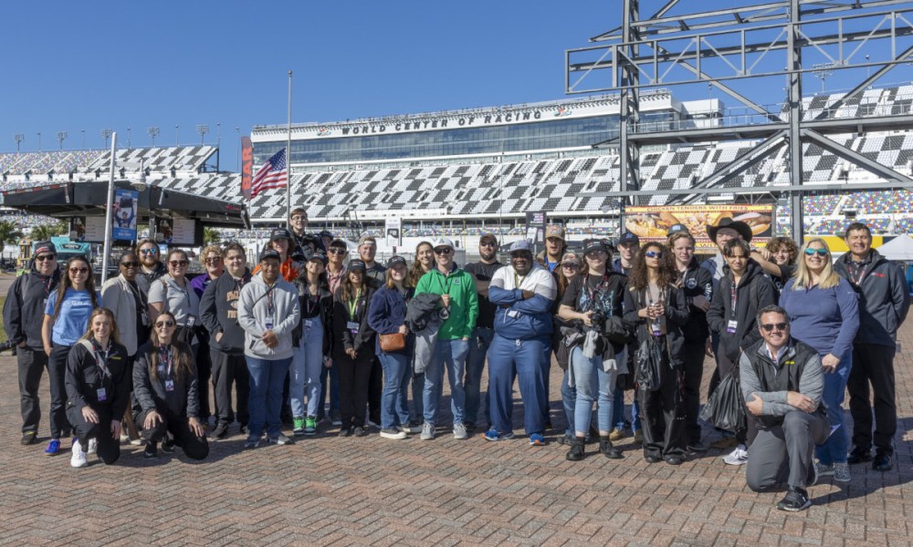 STEM students posing together