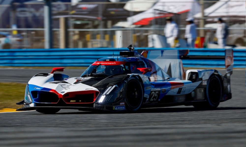 IMSA race car on track