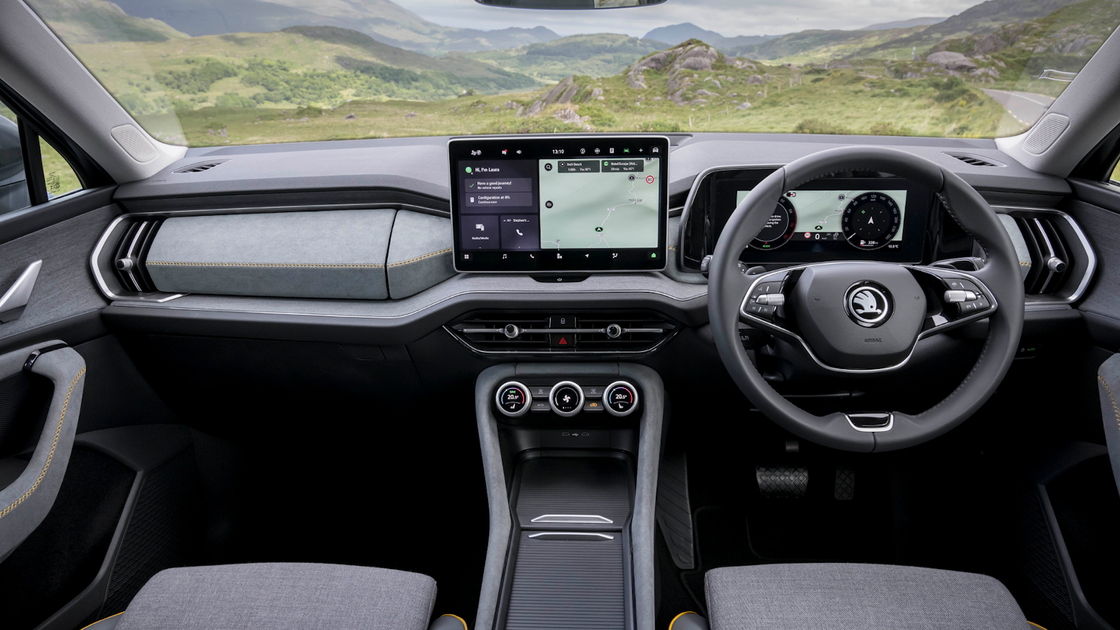 2025 Skoda Kodiaq interior dashboard view