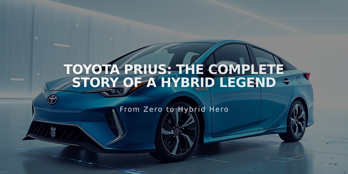 Toyota Prius: The Complete Story of a Hybrid Legend