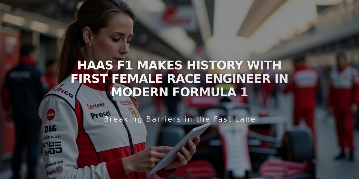 Haas F1 Makes History with First Female Race Engineer in Modern Formula 1