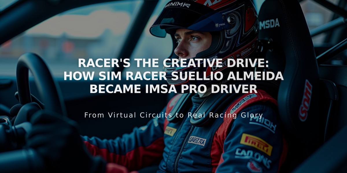 RACER's The Creative Drive: How Sim Racer Suellio Almeida Became IMSA Pro Driver