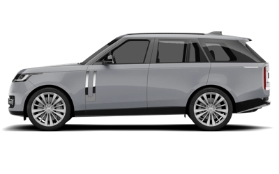 White Range Rover 2022 side profile