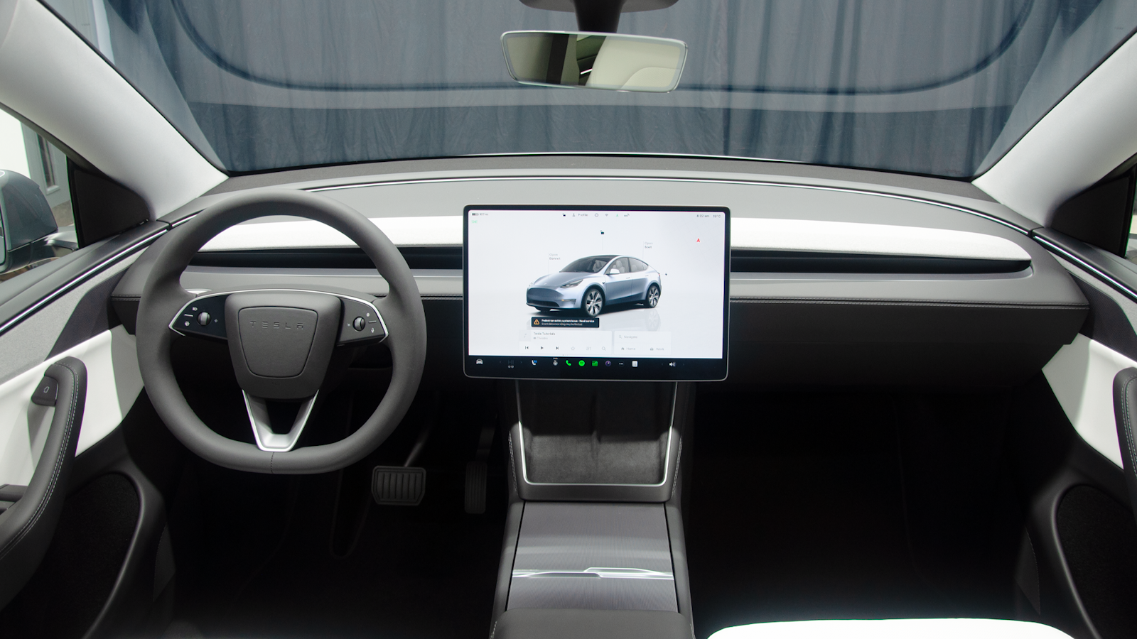 Tesla Model Y dashboard and screen