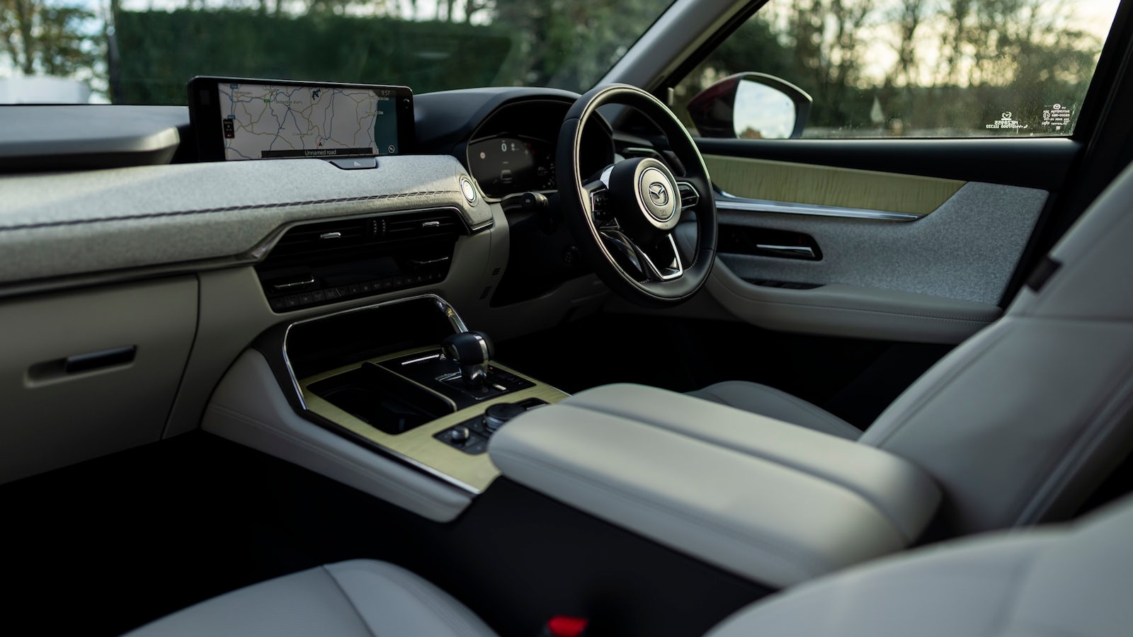 Interior dashboard of Mazda CX-80