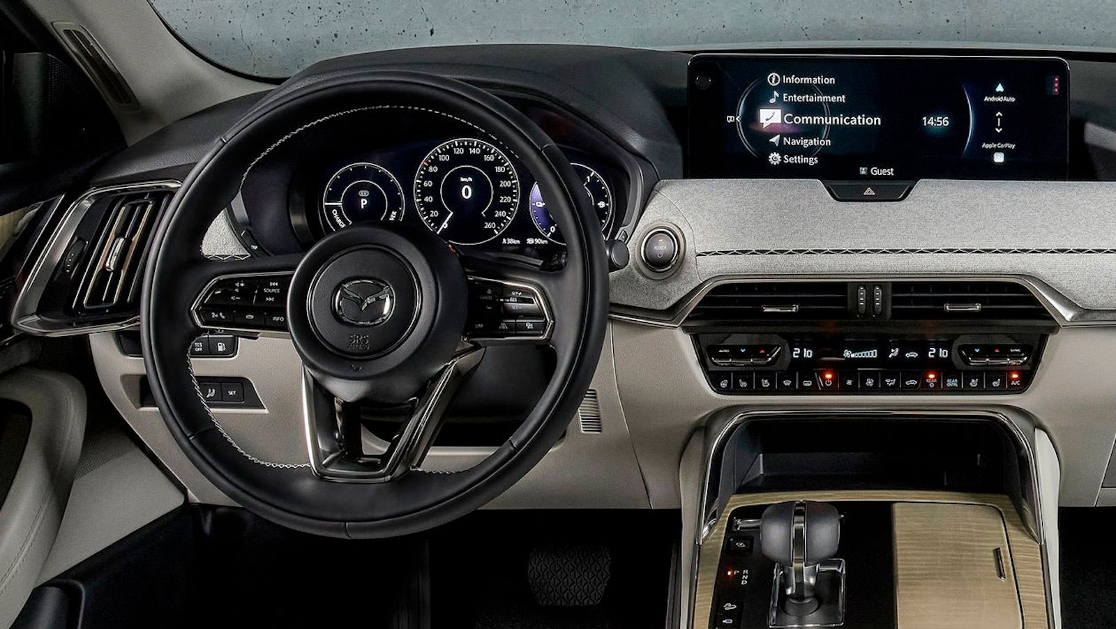 Mazda CX-80 interior dashboard view