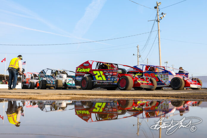 Modified Stock Cars Racing on Dirt