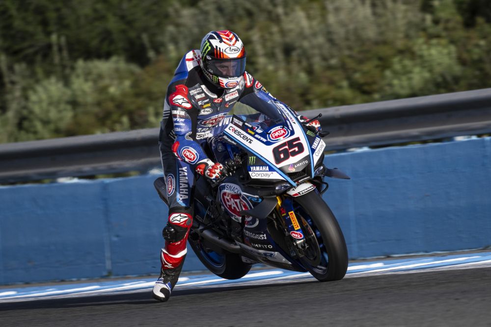 Motorcycle racer Rea at Jerez test