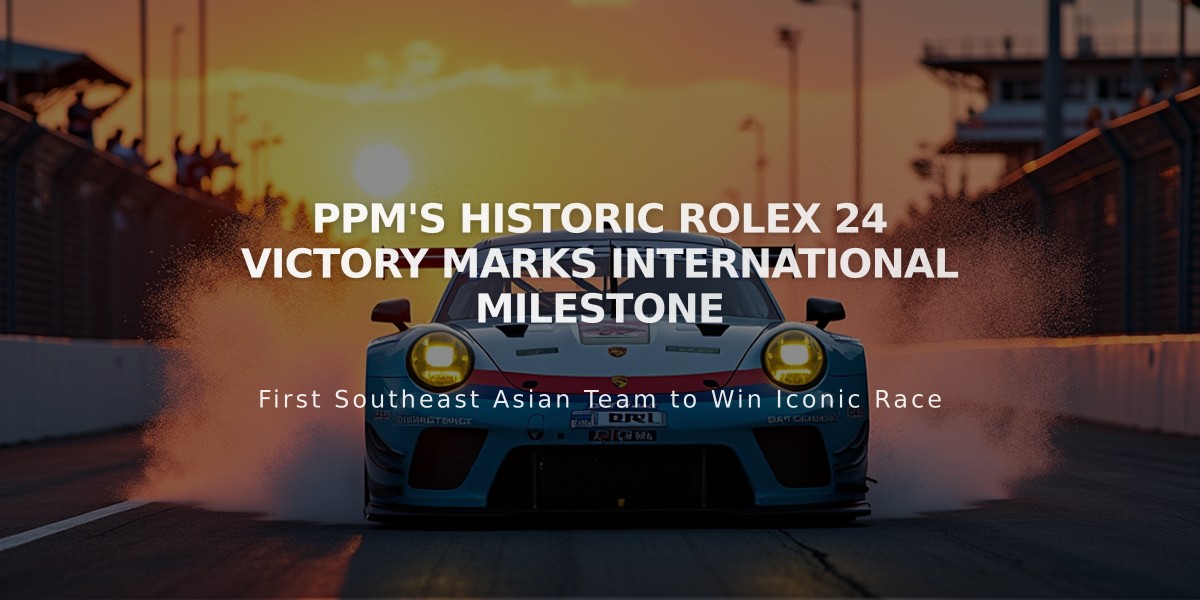 PPM's Historic Rolex 24 Victory Marks International Milestone