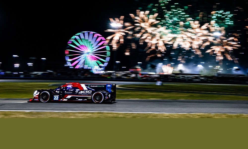 Race car during IMSA competition