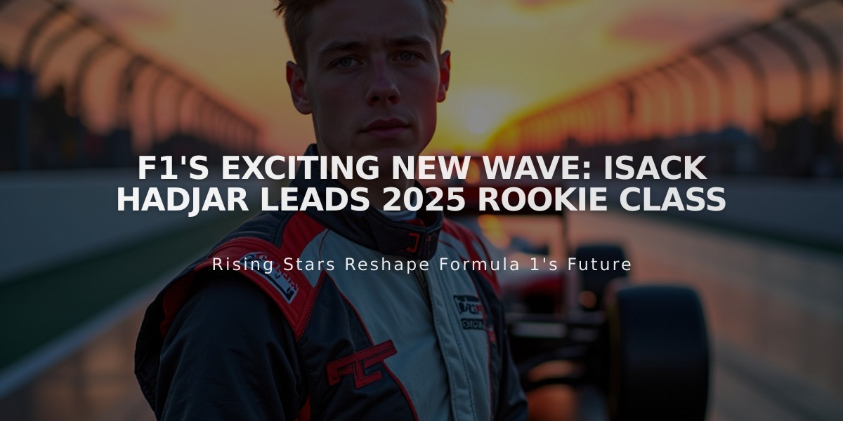 F1's Exciting New Wave: Isack Hadjar Leads 2025 Rookie Class