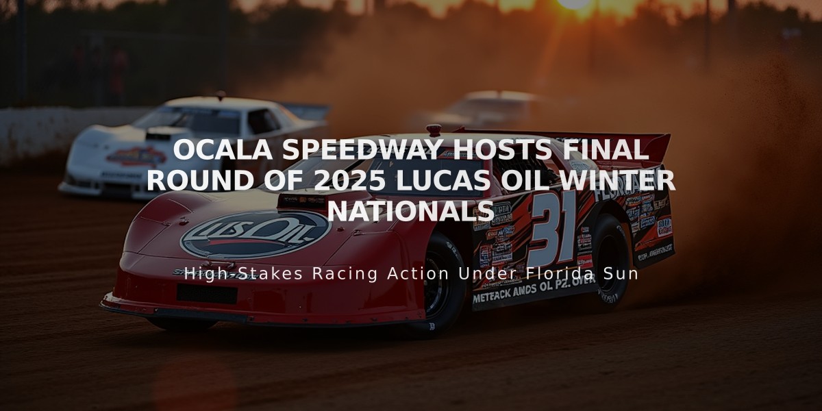 Ocala Speedway Hosts Final Round of 2025 Lucas Oil Winter Nationals