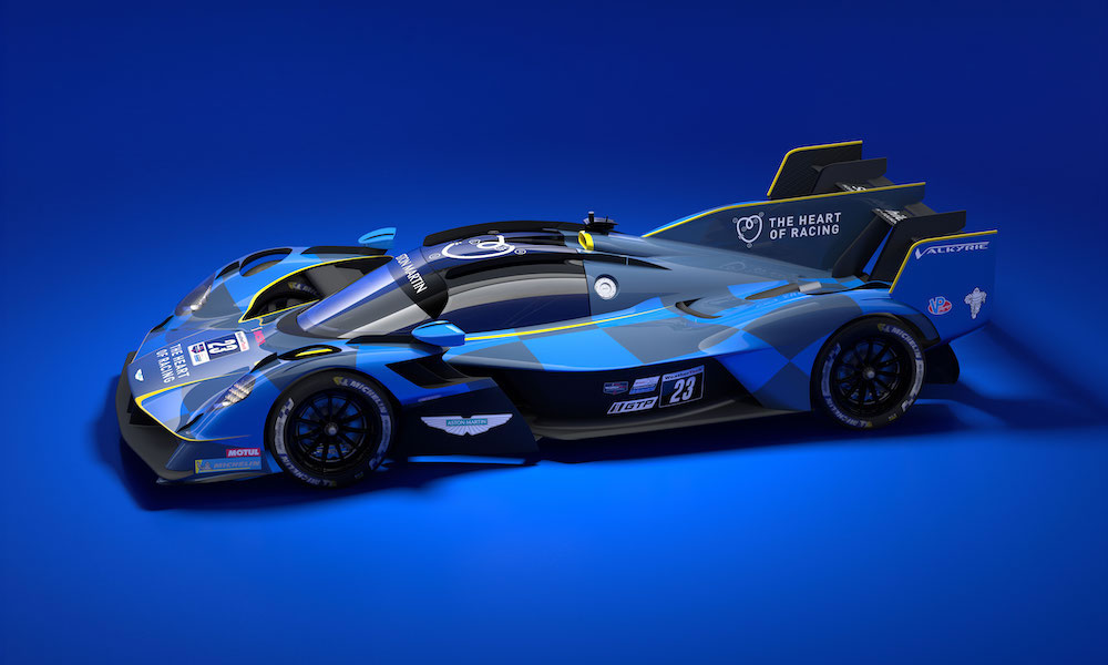 Aston Martin Valkyrie racing car