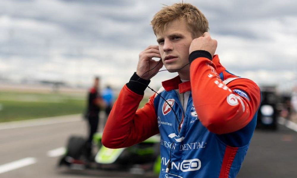 Jack Miller adjusts racing headset