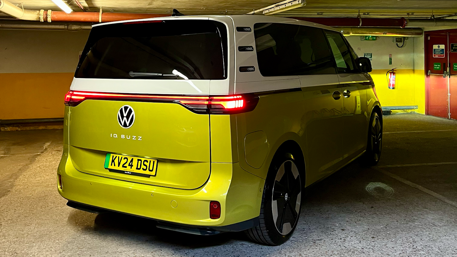 VW ID Buzz rear angle view