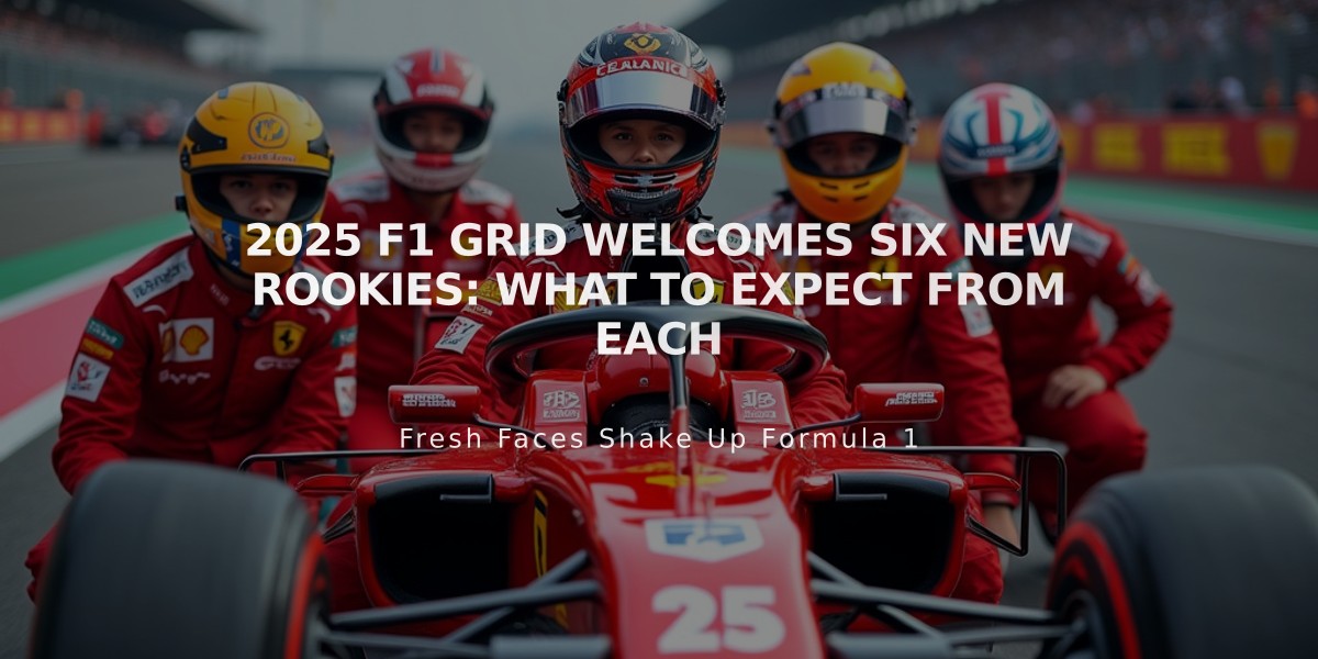 2025 F1 Grid Welcomes Six New Rookies: What to Expect from Each