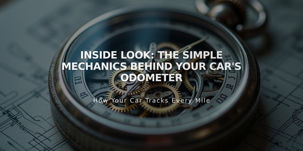 Inside Look: The Simple Mechanics Behind Your Car's Odometer