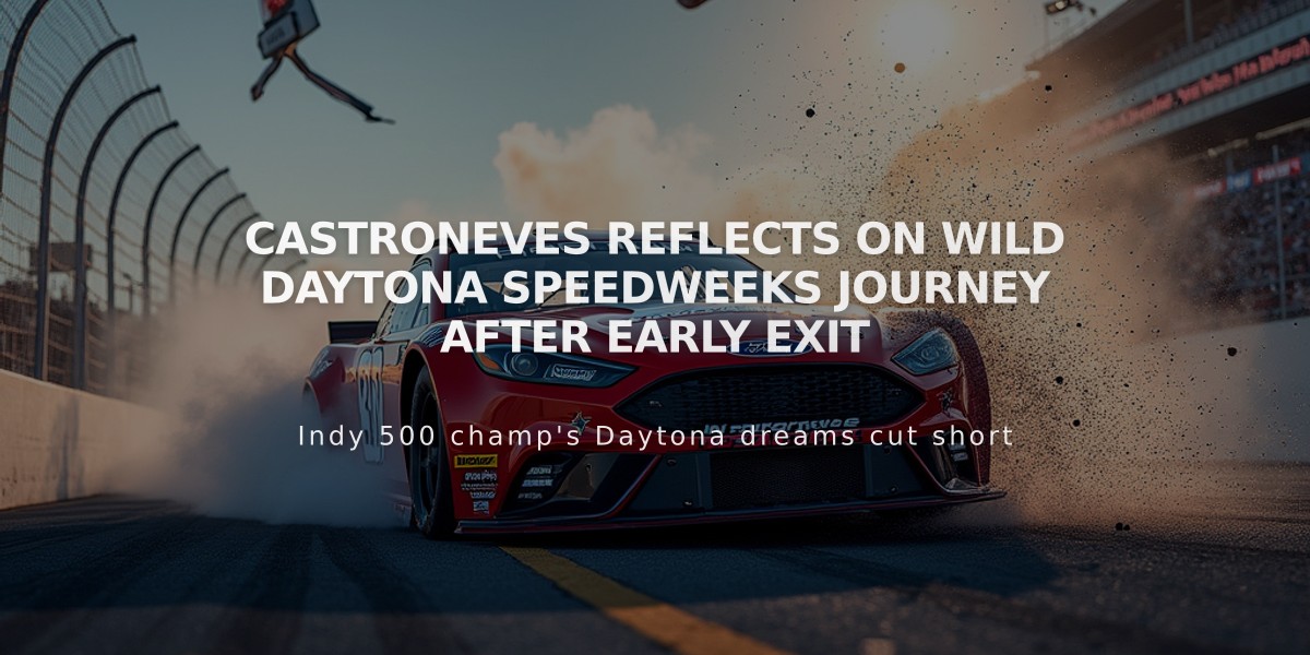 Castroneves Reflects on Wild Daytona Speedweeks Journey After Early Exit