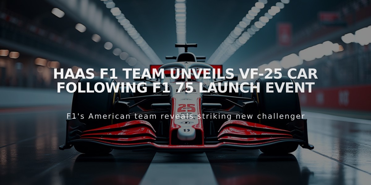 Haas F1 Team Unveils VF-25 Car Following F1 75 Launch Event