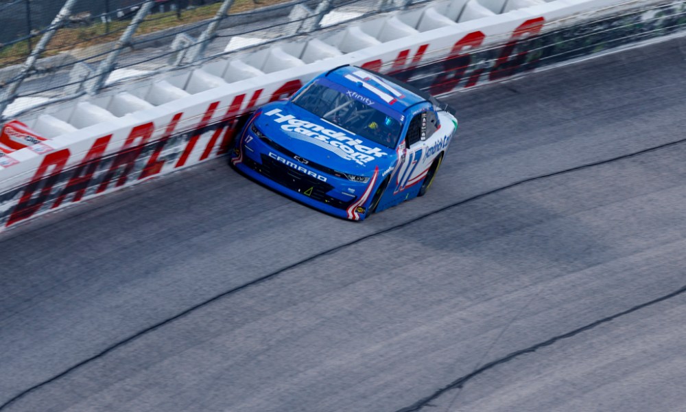 IndyCar racing on speedway track