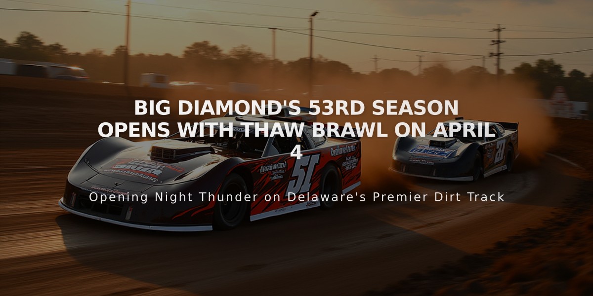 Big Diamond's 53rd Season Opens with Thaw Brawl on April 4