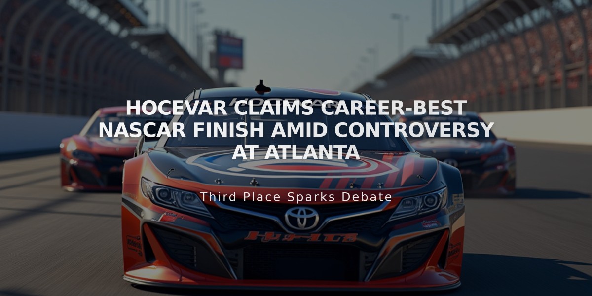 Hocevar Claims Career-Best NASCAR Finish Amid Controversy at Atlanta