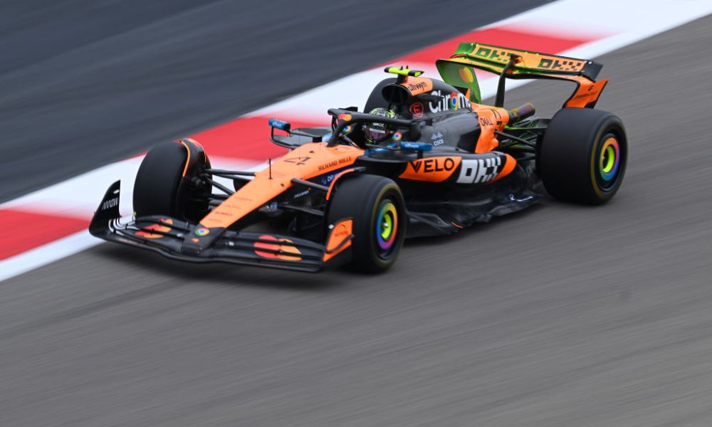 McLaren F1 car on racetrack