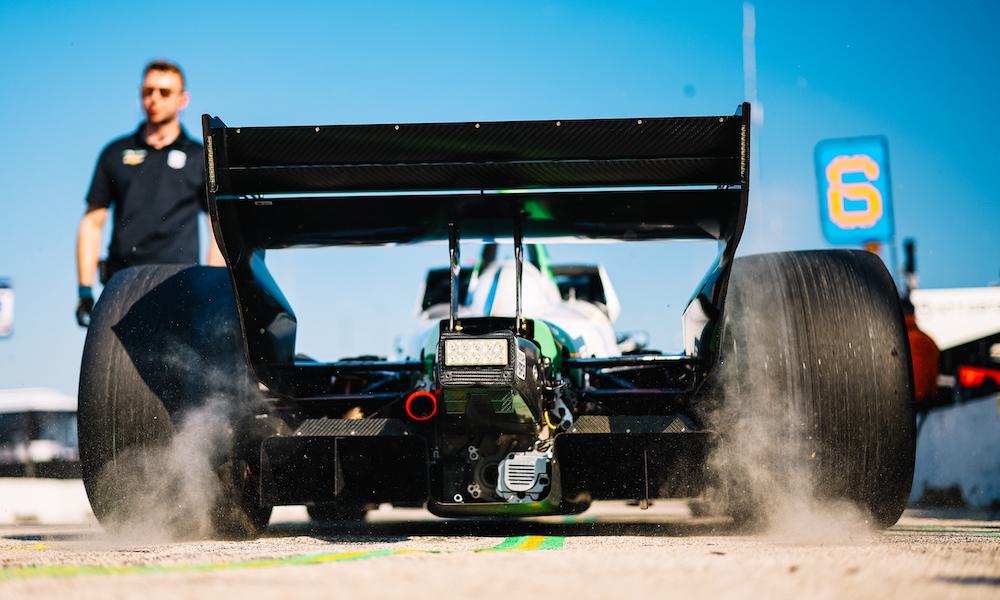 IndyCar rear view at Sebring test