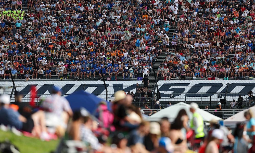 Fans packed in Indy 500 grandstands