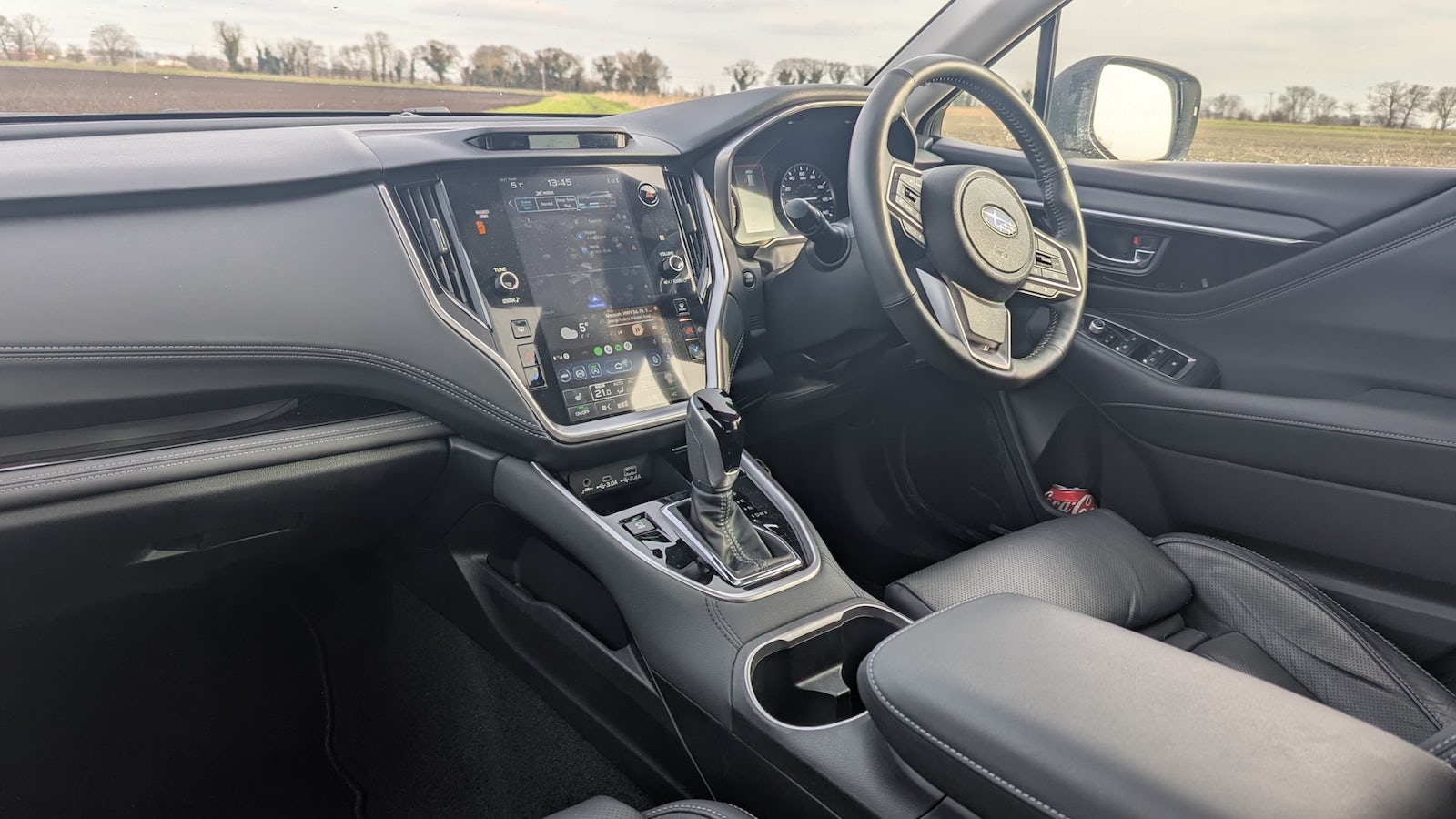 Subaru dashboard interior view