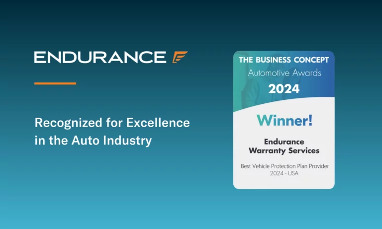 Endurance Warranty Best Provider Award 2024