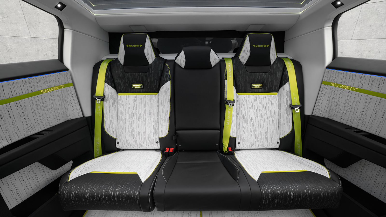 Mansory Cybertruck rear passenger seats