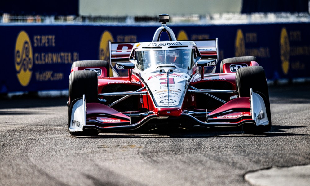 IndyCar racing on St. Petersburg track