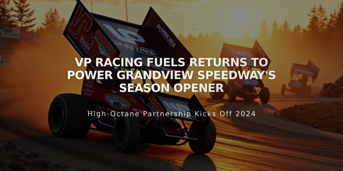 VP Racing Fuels Returns to Power Grandview Speedway's Season Opener