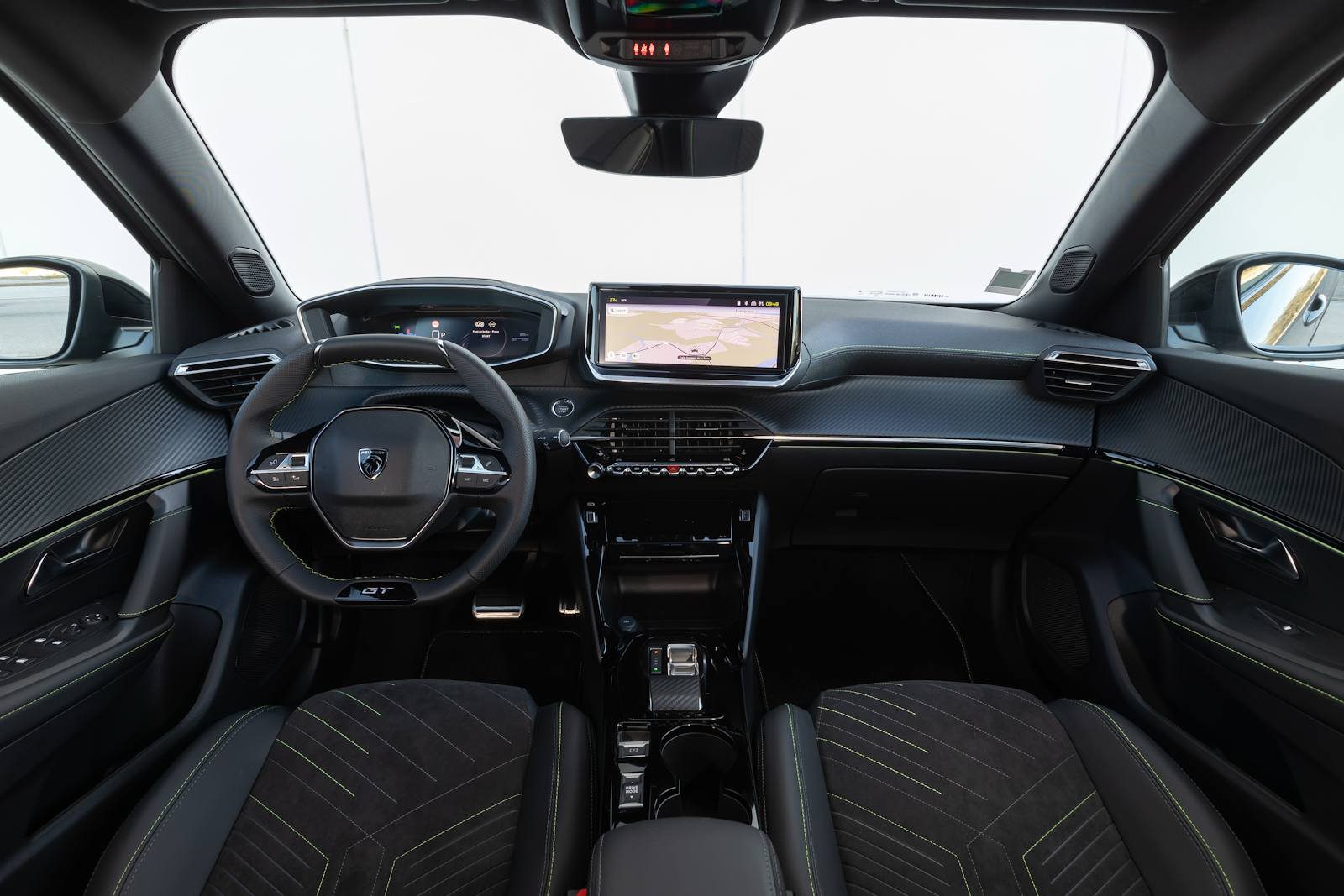 Peugeot E-2008 cockpit view