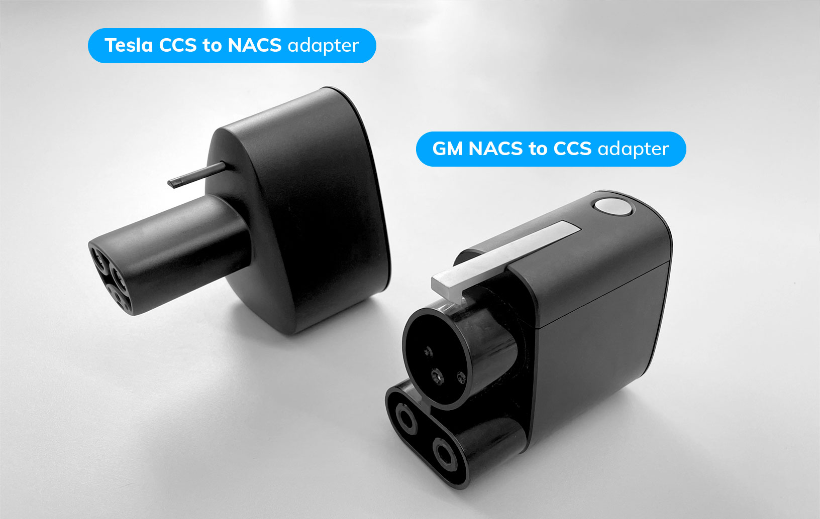 CCS and NACS charging adapters